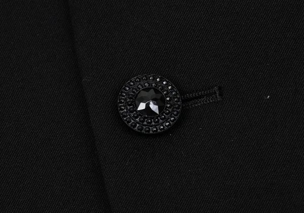 tricot COMME des GARCONS Velour Piping Wool Bijou Button Jacket K-170692_009