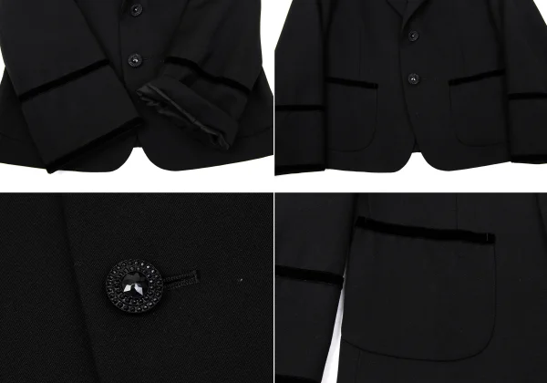 tricot COMME des GARCONS Wool Bijou Button Jacket & Skirt K-170694_005