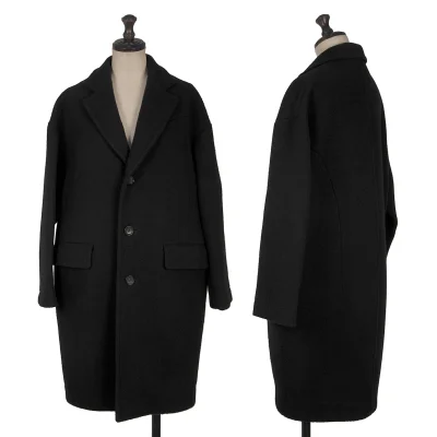 tricot COMME des GARCONS Mossa Wool Off-shoulder Coat