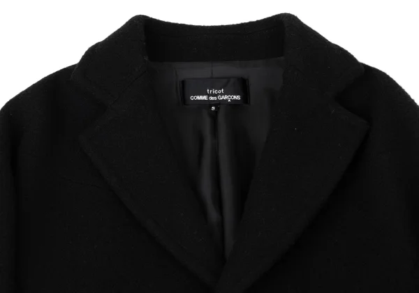 tricot COMME des GARCONS Mossa Wool Off-shoulder Coat K-170695_004