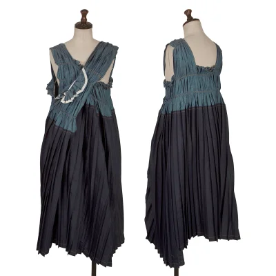 tricot COMME des GARCONS Lame Pleats Sleeveless Dress