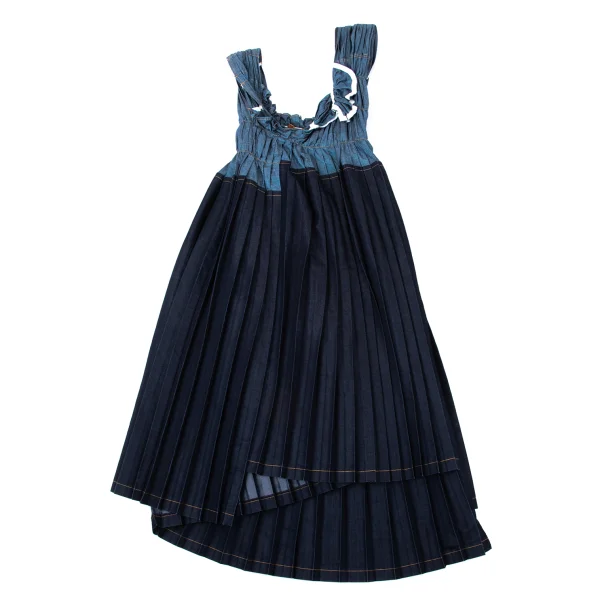 tricot COMME des GARCONS Lame Pleats Sleeveless Dress K-170696_002
