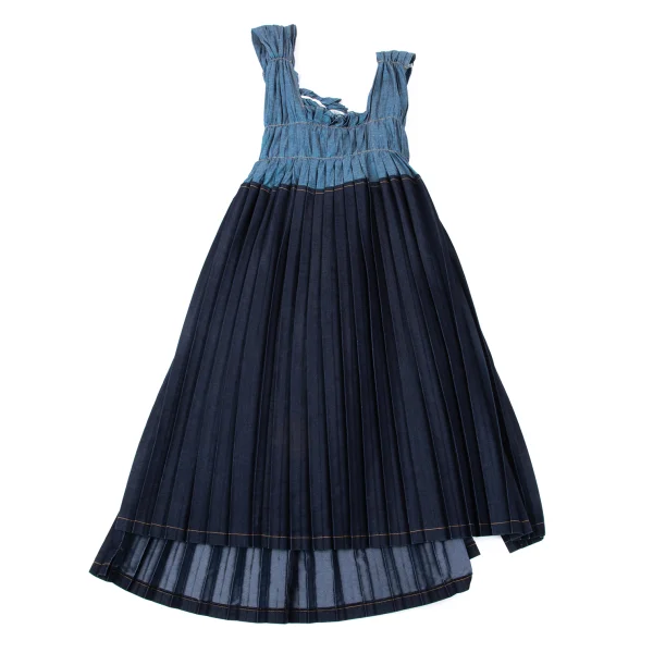 tricot COMME des GARCONS Lame Pleats Sleeveless Dress K-170696_010