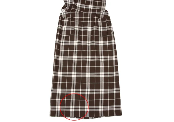 tricot COMME des GARCONS Wool Checker Halter Neck Dress K-170698_007