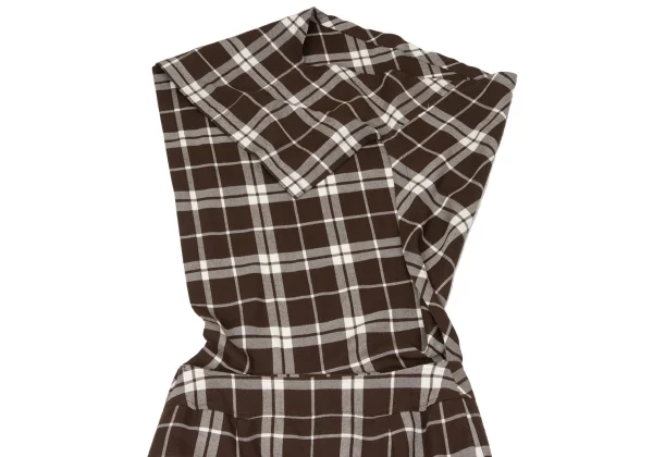 tricot COMME des GARCONS Wool Checker Halter Neck Dress K-170698_013
