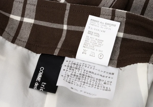 tricot COMME des GARCONS Wool Checker Halter Neck Dress K-170698_019