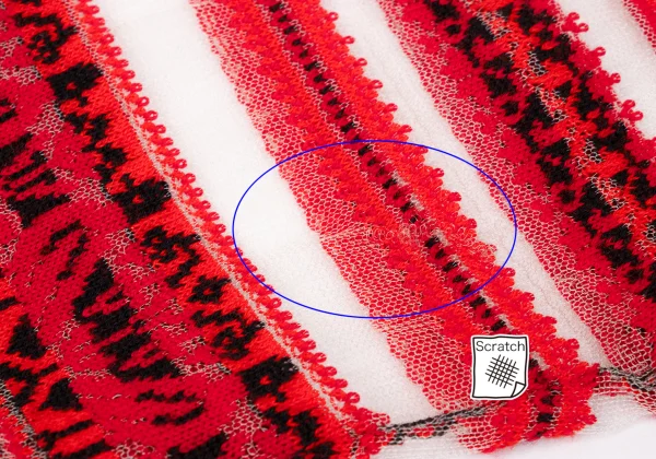 tricot COMME des GARCONS Rose Striped Woven Sheer Cardigan K-170699_011