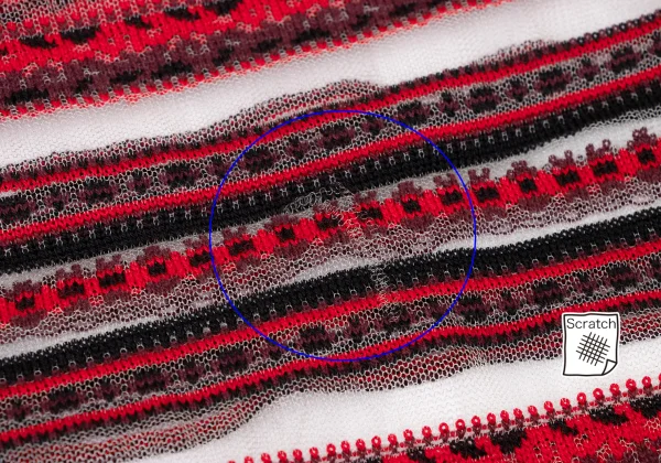 tricot COMME des GARCONS Rose Striped Woven Sheer Cardigan K-170699_012