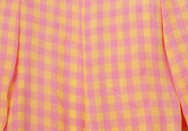 tricot COMME des GARCONS Rayon Switching Check Sleeveless Flare Blouse K-170701_015
