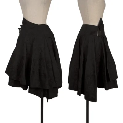 tricot COMME des GARCONS Jacquard Drape Wrap Skirt