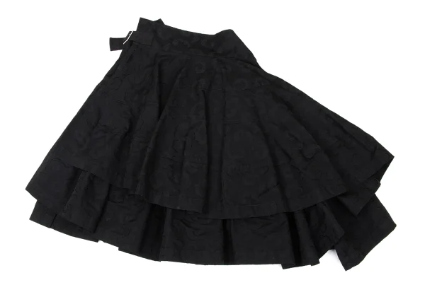 tricot COMME des GARCONS Jacquard Drape Wrap Skirt K-170705_002