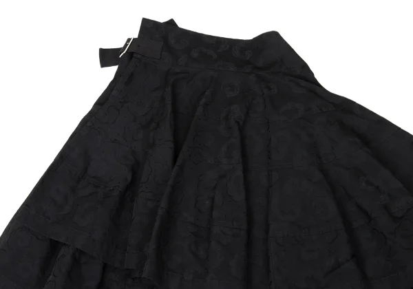 tricot COMME des GARCONS Jacquard Drape Wrap Skirt K-170705_003