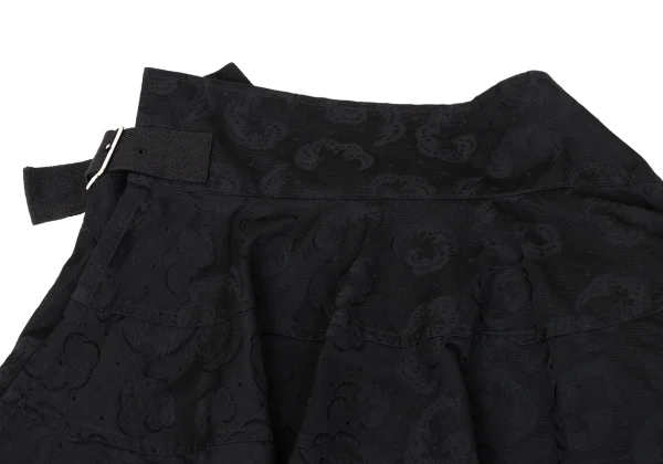 tricot COMME des GARCONS Jacquard Drape Wrap Skirt K-170705_004