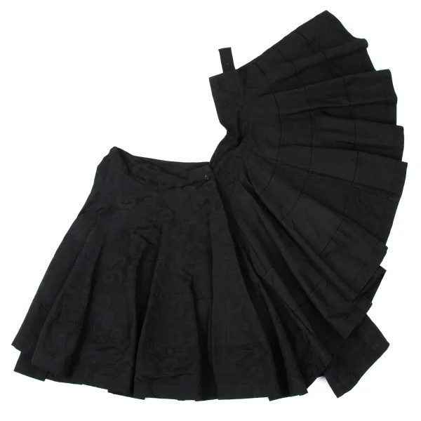 tricot COMME des GARCONS Jacquard Drape Wrap Skirt K-170705_008