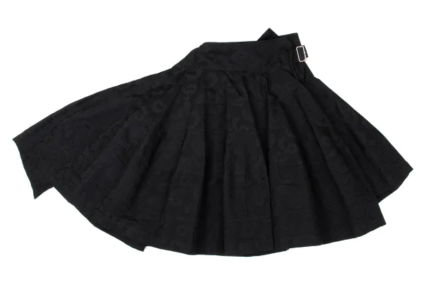 tricot COMME des GARCONS Jacquard Drape Wrap Skirt K-170705_012