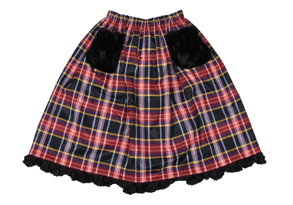 tricot COMME des GARCONS Fur Pocket Check Skirt K-170708_002