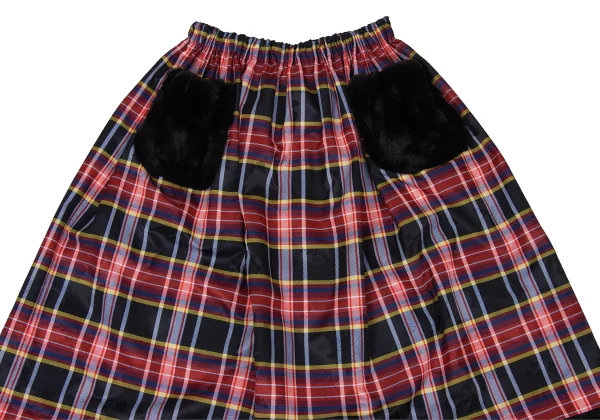 tricot COMME des GARCONS Fur Pocket Check Skirt K-170708_003
