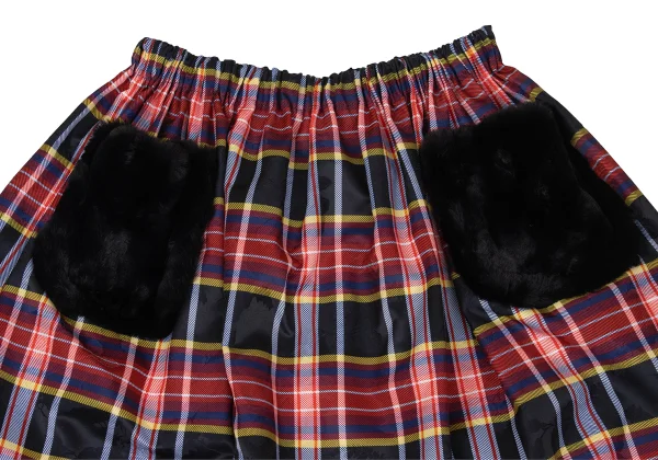 tricot COMME des GARCONS Fur Pocket Check Skirt K-170708_004