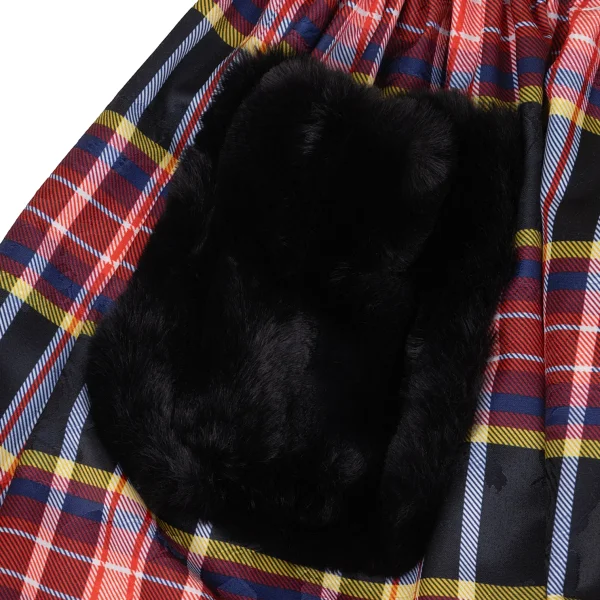tricot COMME des GARCONS Fur Pocket Check Skirt K-170708_005