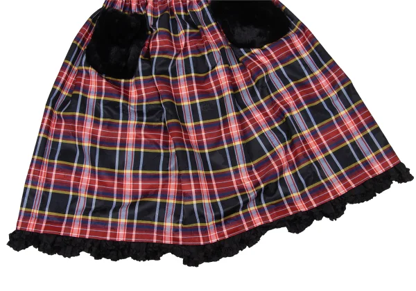 tricot COMME des GARCONS Fur Pocket Check Skirt K-170708_007