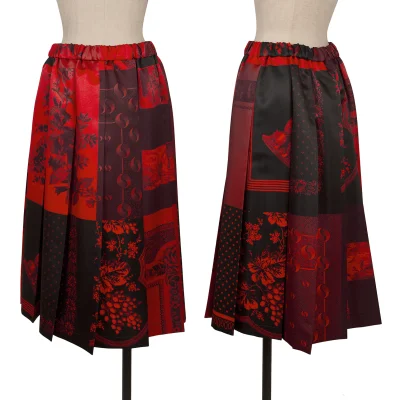 tricot COMME des GARCONS Multi Printed Pleats Skirt