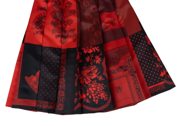 tricot COMME des GARCONS Multi Printed Pleats Skirt K-170709_006