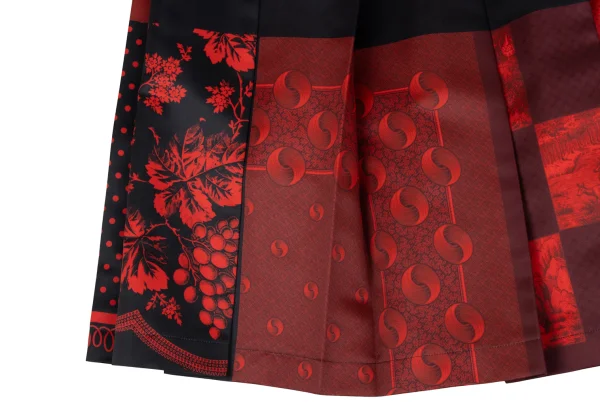 tricot COMME des GARCONS Multi Printed Pleats Skirt K-170709_010
