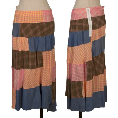 tricot COMME des GARCONS Patchwork Flare Skirt