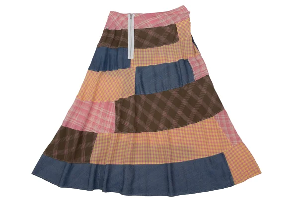 tricot COMME des GARCONS Patchwork Flare Skirt K-170710_007