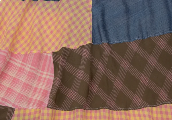 tricot COMME des GARCONS Patchwork Flare Skirt K-170710_010