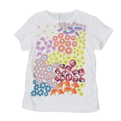 tao COMME des GARCONS Floral Print Puckering T Shirt