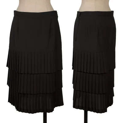 JUNYA WATANABE COMME des GARCONS Wool Poly Pleats Skirt