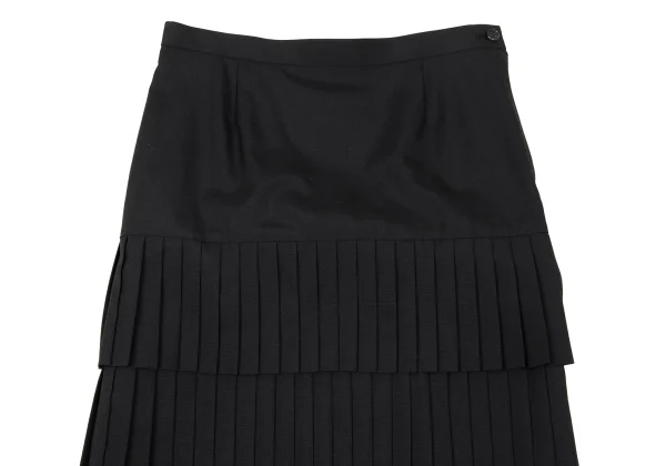 JUNYA WATANABE COMME des GARCONS Wool Poly Pleats Skirt K-170715_003