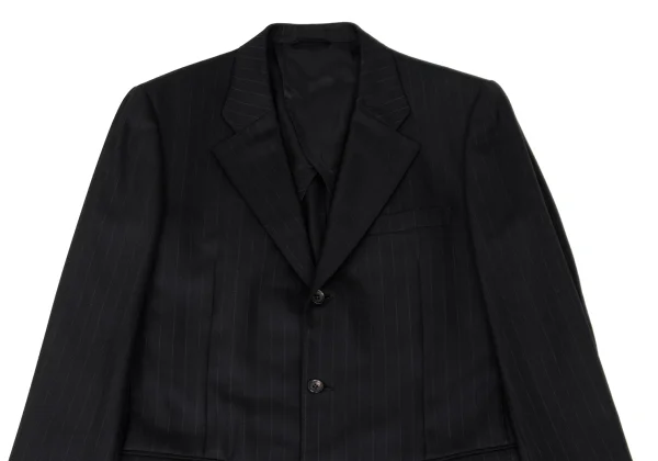 Papas Wool Silk Pinstripe Jacket K-170718_002