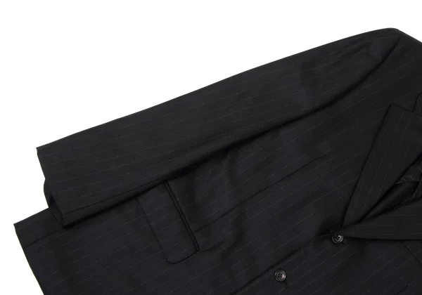 Papas Wool Silk Pinstripe Jacket K-170718_006