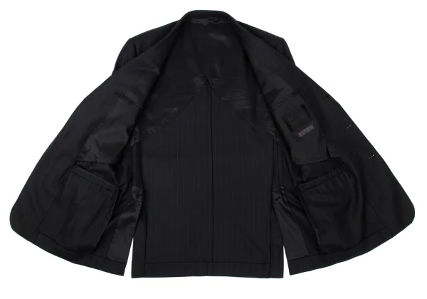 Papas Wool Silk Pinstripe Jacket K-170718_011