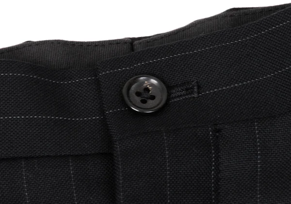 Papas Wool Silk Pinstripe Tuck Pants K-170719_003