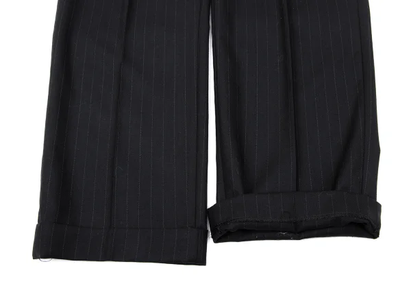 Papas Wool Silk Pinstripe Tuck Pants K-170719_007