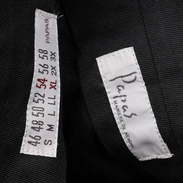 Papas Wool Silk Pinstripe Tuck Pants K-170719_015