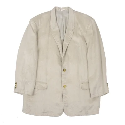Papas Linen Double Hole Lapel Jacket