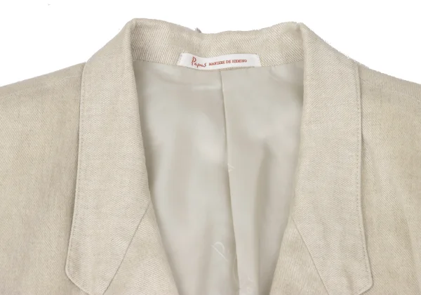 Papas Linen Double Hole Lapel Jacket K-170724_003