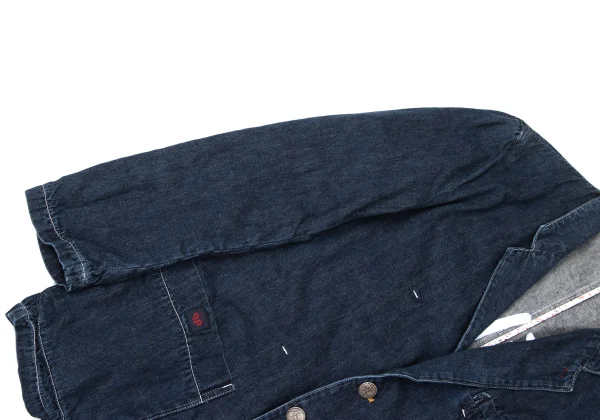 Papas Inside Logo Printed Denim Jacket K-170726_006