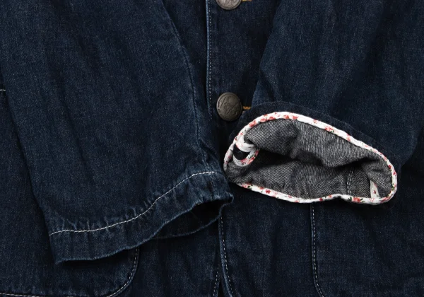 Papas Inside Logo Printed Denim Jacket K-170726_007