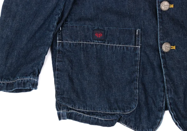 Papas Inside Logo Printed Denim Jacket K-170726_009