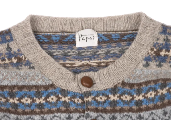 Papas Wool Nordic Knit Cardigan K-170727_003
