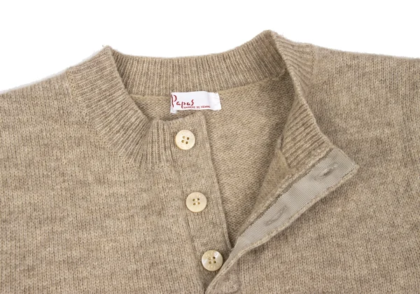 Papas Nordic Henley Neck Knit Vest K-170728_005