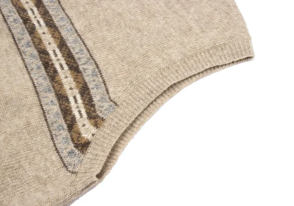 Papas Nordic Henley Neck Knit Vest K-170728_006