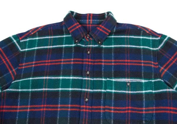 Papas Cotton Checker Button-down Flannel Shirt K-170729_002