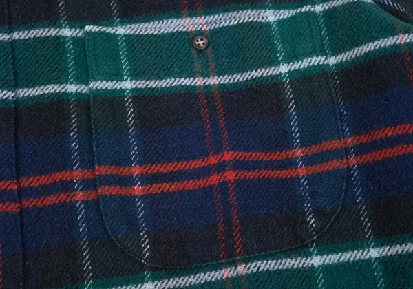 Papas Cotton Checker Button-down Flannel Shirt K-170729_006
