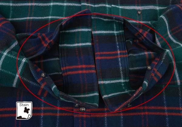 Papas Cotton Checker Button-down Flannel Shirt K-170729_010